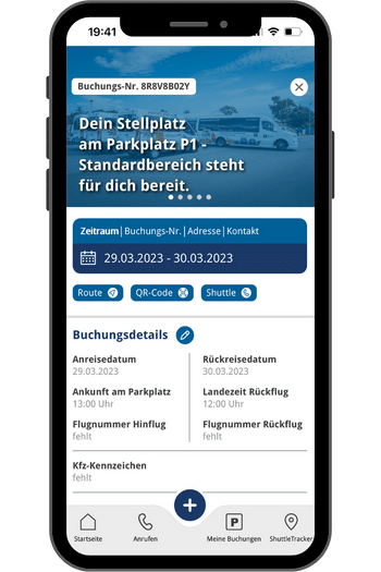 Dein Stellplatz - Smartes Parken Flughafen Berlin mit der APP