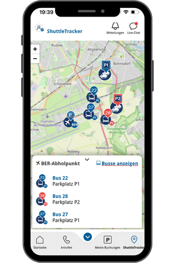 Dein Stellplatz - Smartes Parken Flughafen Berlin mit der APP