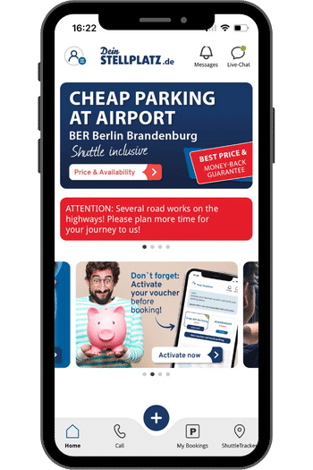 Dein Stellplatz - Smartes Parken am BER mit der APP