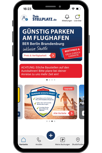 Dein Stellplatz - Smartes Parken am BER mit der APP